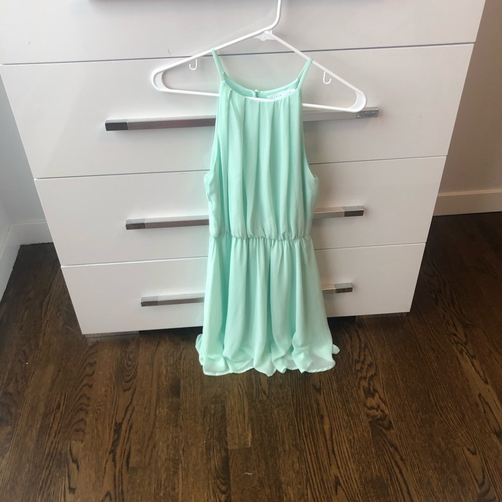 Mint green dress